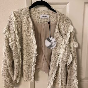 Line and dot Zarmira fringe jacket